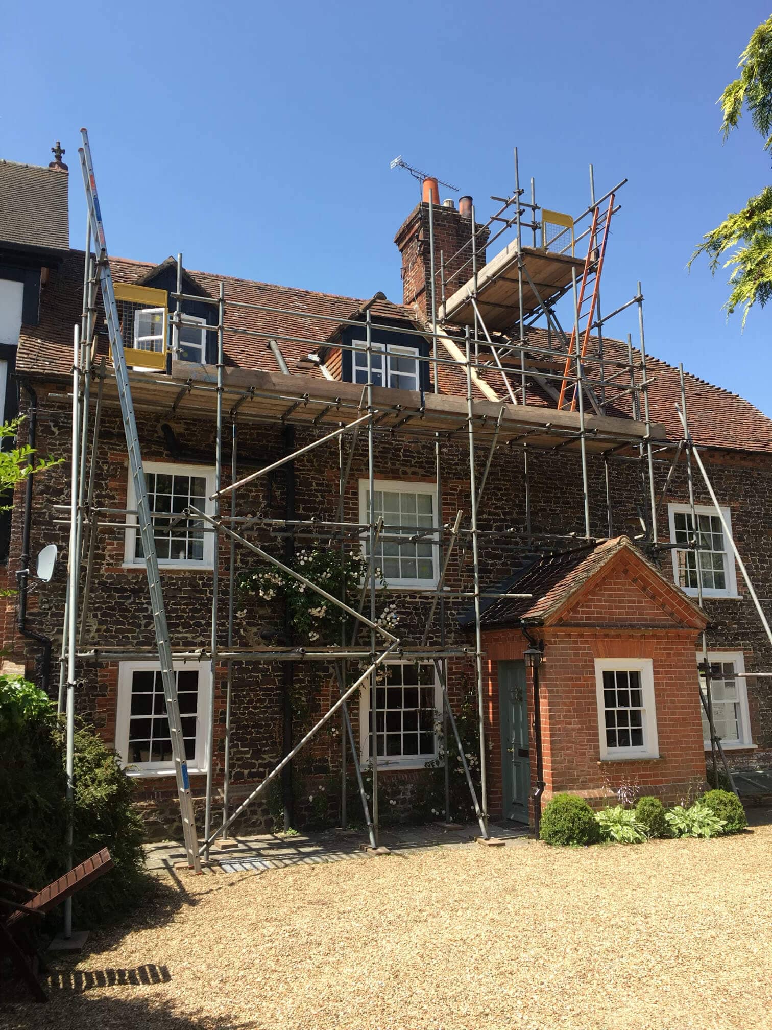 Full domestic scaffolding installation